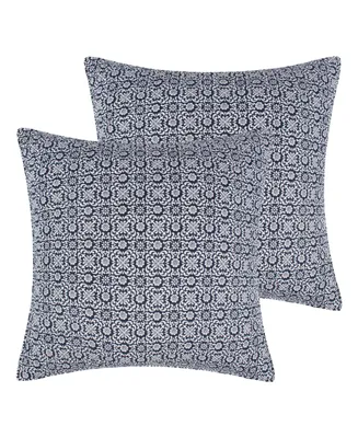 Levtex Magnolia Medallion 2-Pc. Sham Set, European