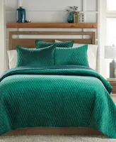 Levtex Empire Rich Emerald Velvet Reversible Quilt, Twin/Twin Xl