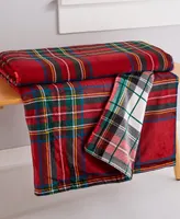 Levtex Spencer Red Plaid Oversized Reversible Throw, 68" x 68"