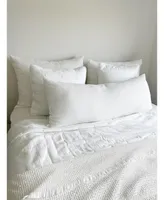 White Easy Cotton Gauze Down Alternative Euro Pillow 26x26