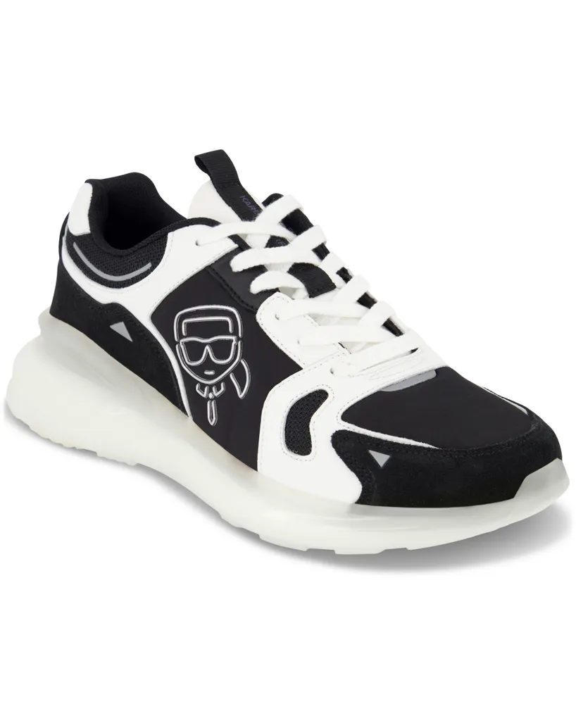 Karl Lagerfeld Paris Men's Metallic Head Lace-Up Sneakers