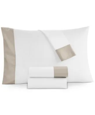 Hotel Collection Italian Percale Sateen Cuff Sheet Sets Exclusively At Macys