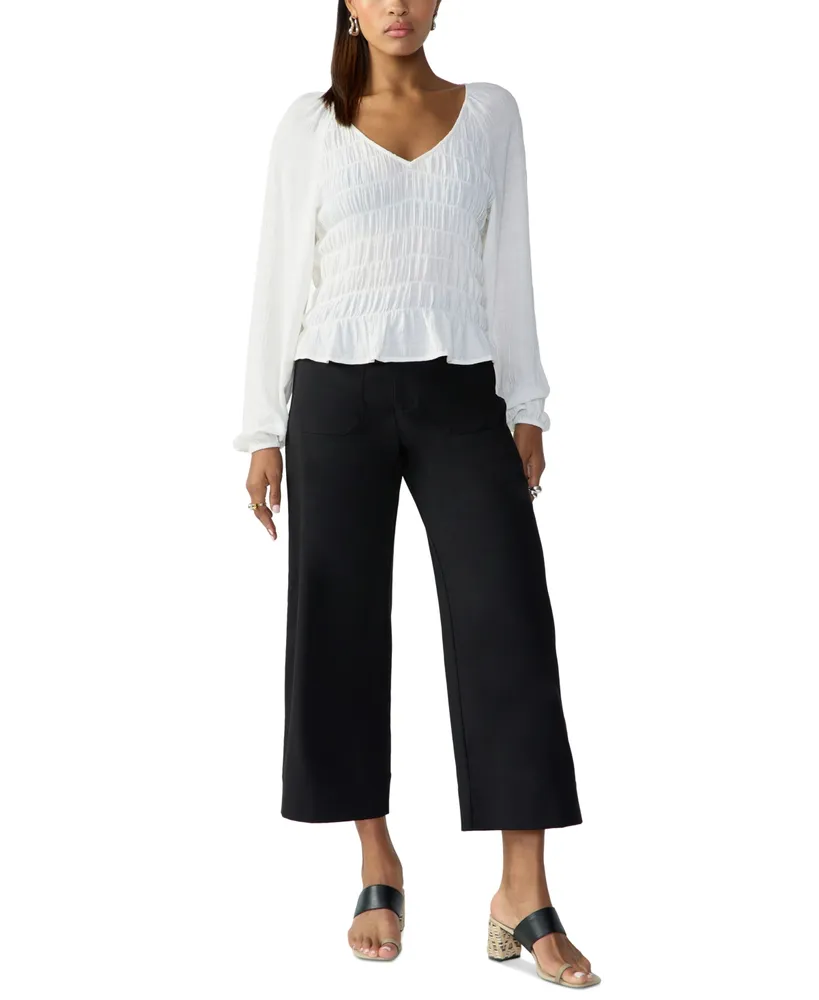 Sanctuary Women's Solid Reissue Straight-Leg Cargo Pants - Macy's