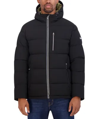 Nautica Men's Quilted Hooded Puffer Jacket