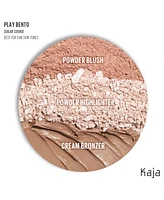 Kaja Face Bento Cream Bronzer, Powder Blush & Highlighter Sculpting Trio