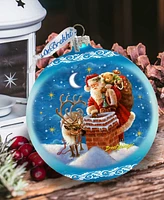 Designocracy Christmas Arrival Large Holiday Mercury Collectible Ornaments D. Gelsinger