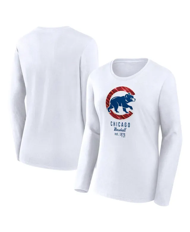 Women's New Era Royal Chicago Cubs Plus Size Space Dye 3/4-Sleeve Raglan  Henley T-Shirt