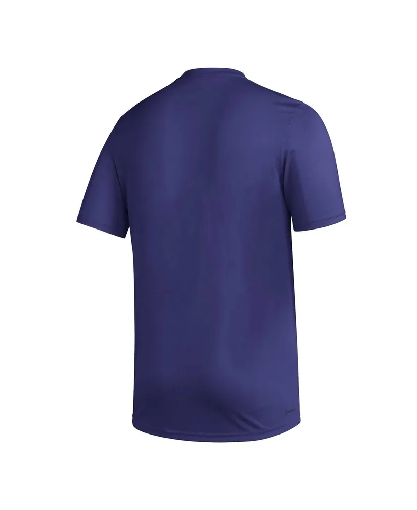 Men's adidas Purple Washington Huskies Pregame Aeroready T-shirt