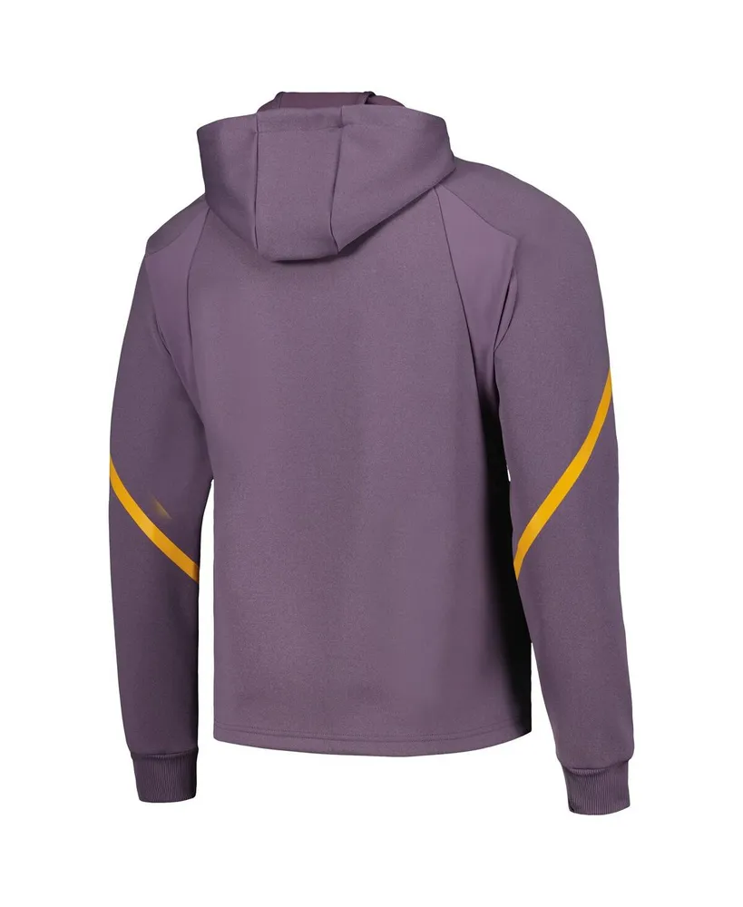 Men's adidas Purple Real Madrid Designed for Gameday Raglan Full-Zip Hoodie Jacket