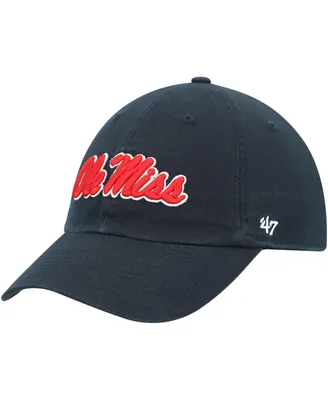 Men's '47 Brand Navy Ole Miss Rebels Clean-Up Adjustable Hat