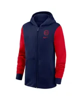 Big Boys Nike Navy Paris Saint-Germain Club Full-Zip Hoodie