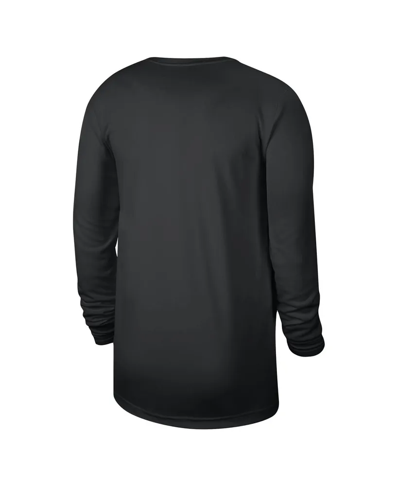 Men's and Women's Nike Black Brooklyn Nets 2023/24 Legend On-Court Practice Long Sleeve T-shirt