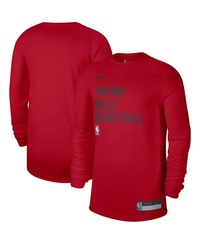 Men's and Women's Nike Red Chicago Bulls 2023/24 Legend On-Court Practice Long Sleeve T-shirt