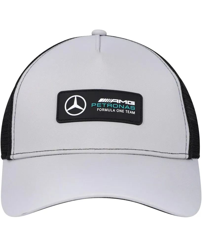 Men's Puma Silver Mercedes-amg Petronas F1 Team Trucker Adjustable Hat