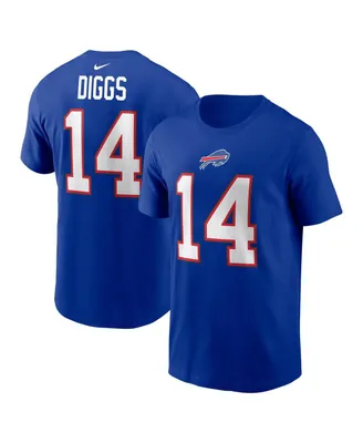 Men's Nike Stefon Diggs Royal Buffalo Bills Player Name and Number T-shirt