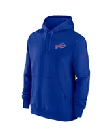 Men's Nike Royal Buffalo Bills Sideline Club Fleece Pullover Hoodie