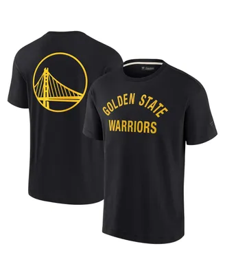 Men's and Women's Fanatics Signature Black Golden State Warriors Super Soft T-shirt