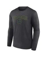 Men's Fanatics Heather Gray Notre Dame Fighting Irish Campus Long Sleeve T-shirt