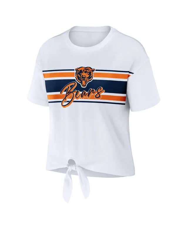 WEAR by Erin Andrews Chicago Bears Front Tie Retro T-shirt At Nordstrom in  White