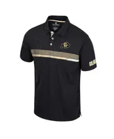 Men's Colosseum Black Colorado Buffaloes No Problemo Polo Shirt