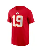 Men's Nike Kadarius Toney Red Kansas City Chiefs Player Name and Number T-shirt