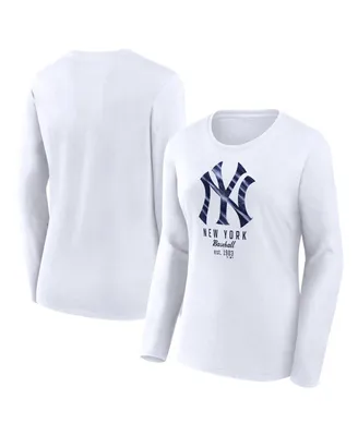 Women's Fanatics White New York Yankees Long Sleeve T-shirt