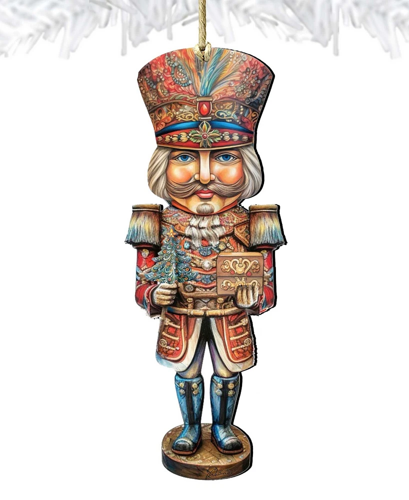 Designocracy Nutcracker Prince Christmas Wooden Ornaments Holiday Decor G. DeBrekht