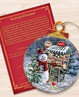 Designocracy Hot Chocolate Stand - Frosty Fun Christmas Wooden Ornaments D. Gelsinger