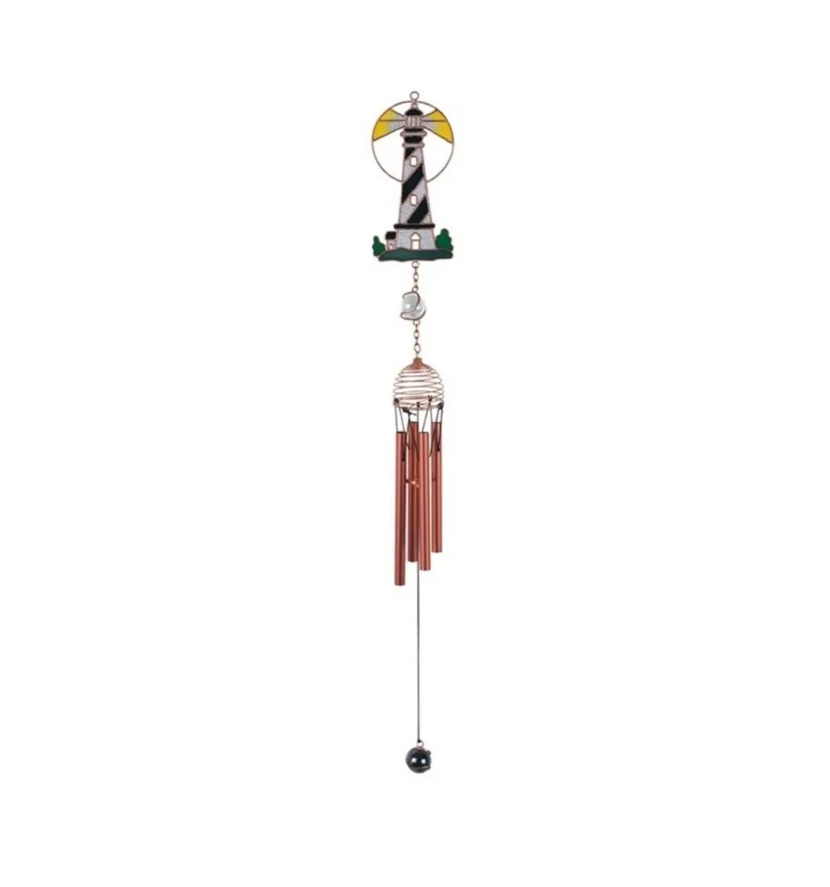 22" Long Lighthouse Wind Chime with Copper Gem