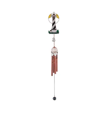 22" Long Lighthouse Wind Chime with Copper Gem