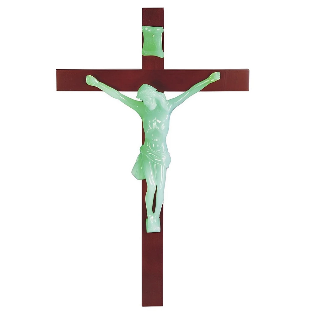 Fc Design Jesus Nailed On The Cross 22"H Luminous Crucifix Holy Statue Grows In The Dark Religious Decoration Figurine Home Decor Perfect Gift for Hou