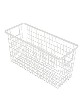 Smart Design Nestable 6" x 16" x 6" Basket Organizer with Handles, Set of 4