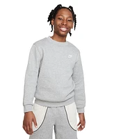 Nike Big Kids Sportswear Club Fleece Classic-Fit Sweatshirt