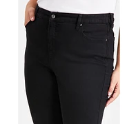 Style & Co Plus High-Rise Straight-Leg Jeans, Created for Macy's