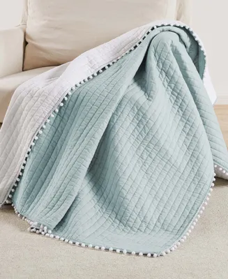 Levtex Pom Reversible Quilted Throw, 50" x 60"