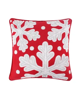 Levtex All Is Bright Snowflake Decorative Pillow, 18" x 18"