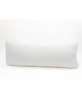 Body Pillow 20x54 Down Alternative White Cotton Waffle Weave