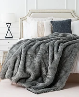 Battilo Luxury Tipped Faux Fur Throw, 50" x 60"