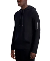 Karl Lagerfeld Paris Men's Slim Fit Long Sleeve Sweater Hoodie