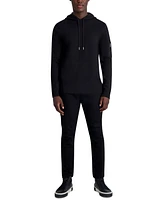 Karl Lagerfeld Paris Men's Slim Fit Long Sleeve Sweater Hoodie