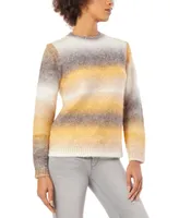 Jones New York Women's Crewneck Ombre Sweater