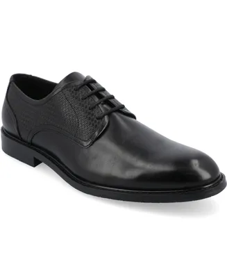 Vance Co. Men's Kendon Tru Comfort Foam Plain Toe Lace-Up Derby Shoes