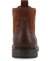 Vance Co. Men's Virgil Tru Comfort Foam Wingtip Lace-Up Ankle Boots