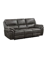 White Label Fleming 90" Double Reclining Sofa