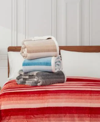 Closeout Berkshire Holiday Collection Velvety Blankets