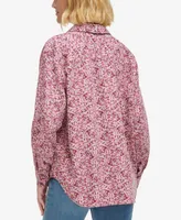 Calvin Klein Jeans Women's Pointillism Button-Front Shirt