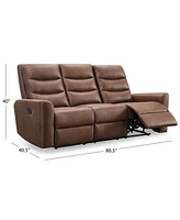 Bentley 70.5" Polyester Manual Reclining Sofa