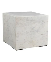 Nash 18" Marble Square Side Table