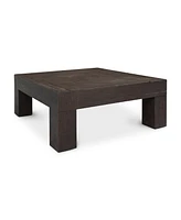 Evander 39.5" Oak Square Coffee Table