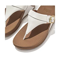 FitFlop Women's Lulu Adjustable Leather Toe-Post Sandals